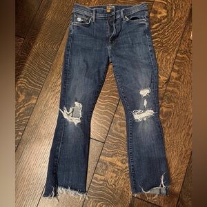 Dark Wash Distressed Mother Brand Women's Jeans - NEW